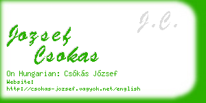 jozsef csokas business card