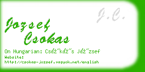 jozsef csokas business card